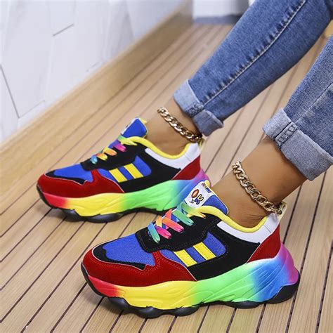 regenboog schoenen dames